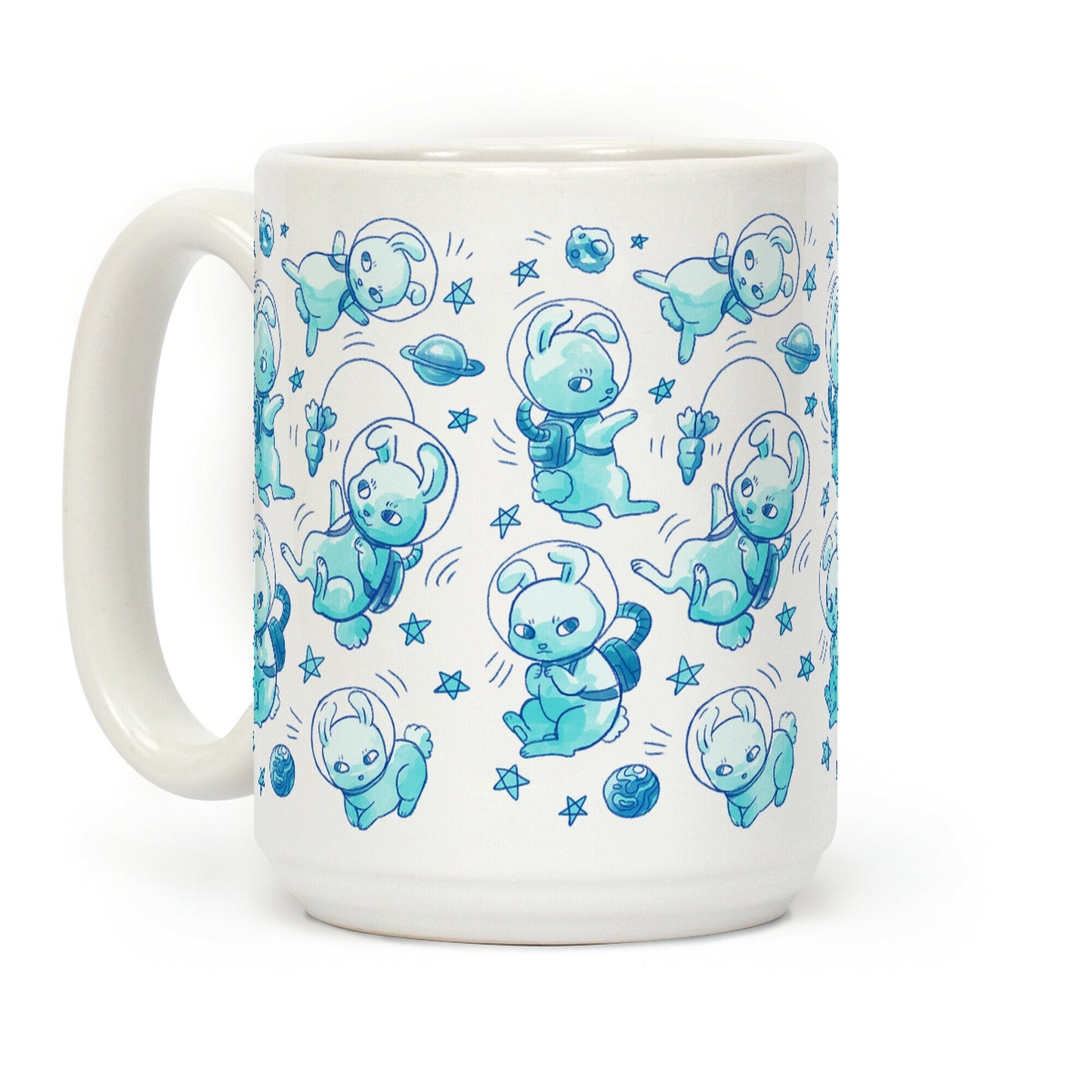 Bunnies In Space Coffee Mug