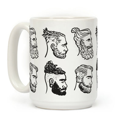 Beards, Braids and Man Buns Coffee Mug