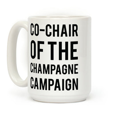 Champagne Campaign Black Coffee Mug