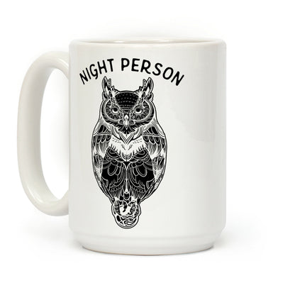 Night Person Owl Coffee Mug