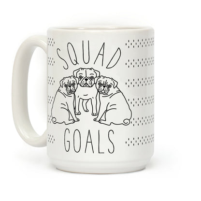 Squad Goals Pugs Coffee Mug