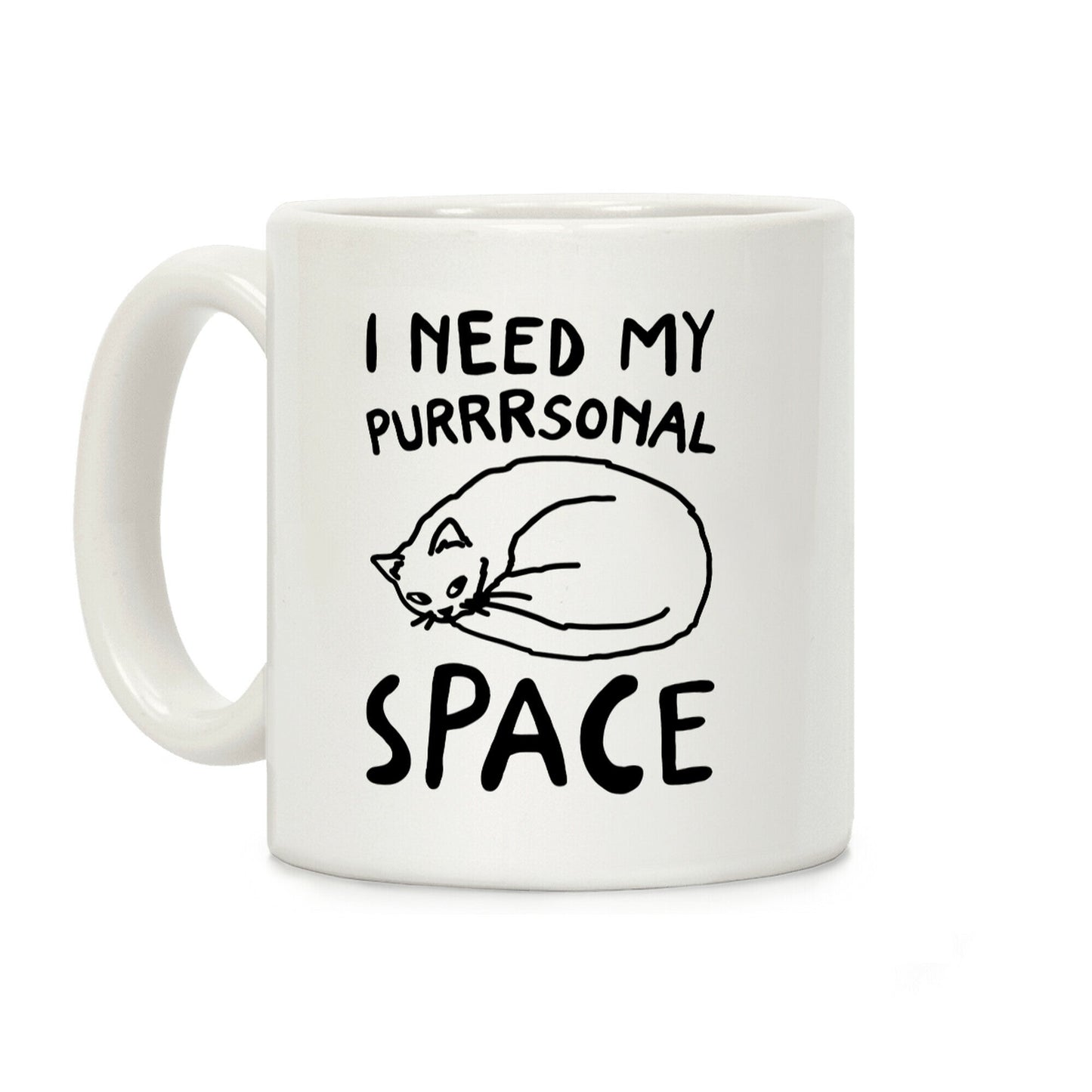 I Need My Purrrsonal Space Coffee Mug