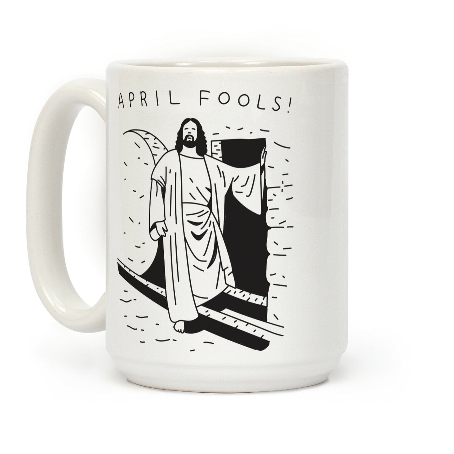 April Fools Jesus Coffee Mug