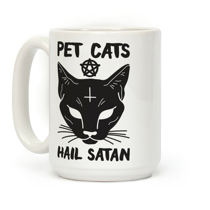 Pet Cats Hail Satan Sphynx Coffee Mug