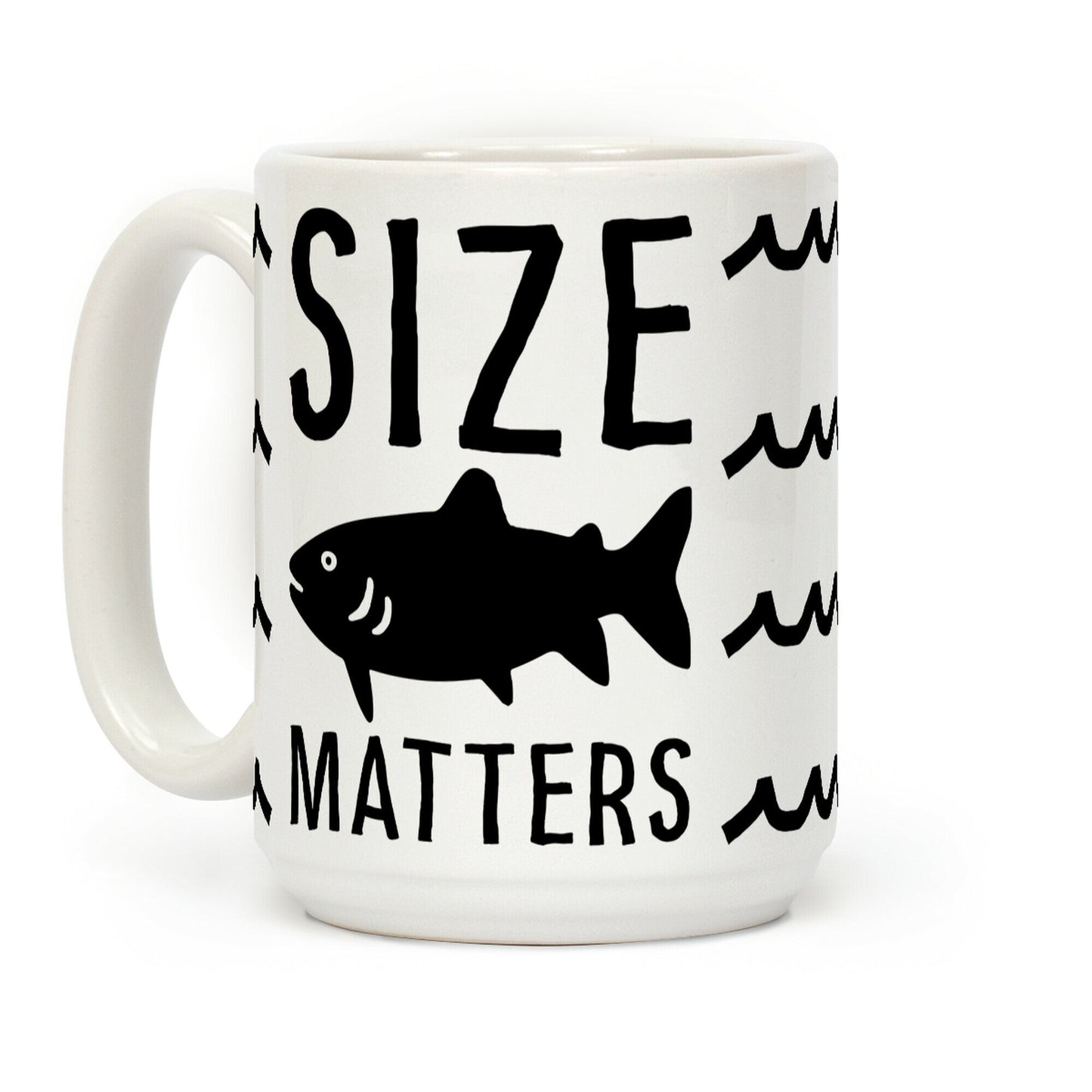 Size Matters Fishing Coffee Mug