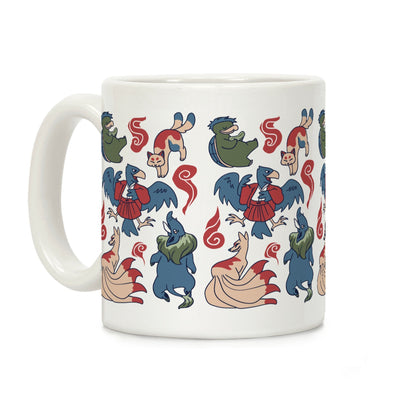 Yokai Guys Pattern Coffee Mug