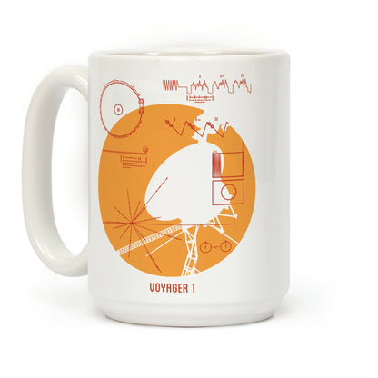Retro Voyager 1 Golden Record Coffee Mug