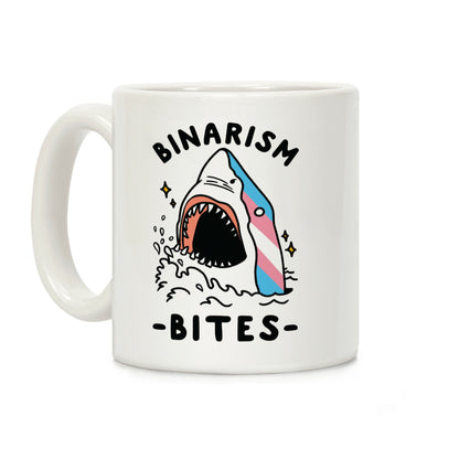 Binarism Bites Transgender Coffee Mug