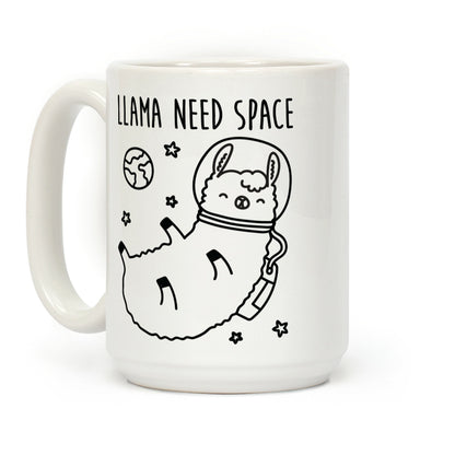Llama Need Space Parody Coffee Mug
