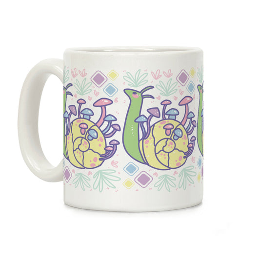 Pastel Mushroom Snail Coffee Mug