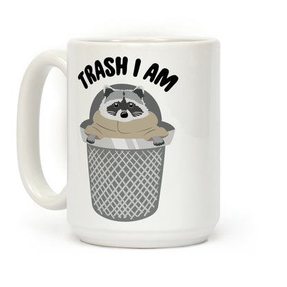 Trash I Am Raccoon Baby Yoda Parody Coffee Mug
