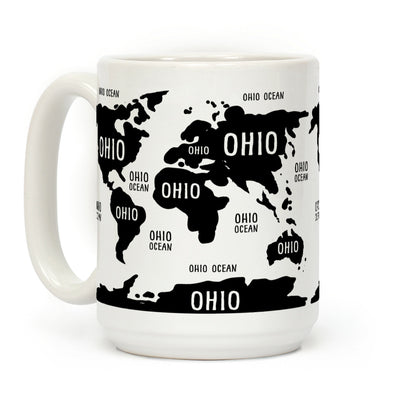 The Ohio World Map Coffee Mug