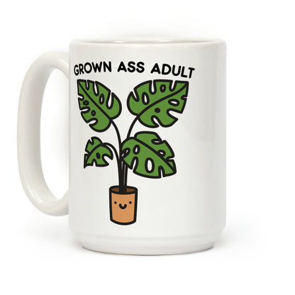 Grown Ass Adult Monstera Coffee Mug