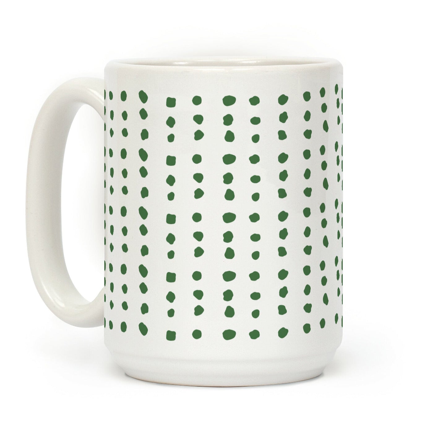 Polka Dot Chive Minimalist Boho Pattern Coffee Mug