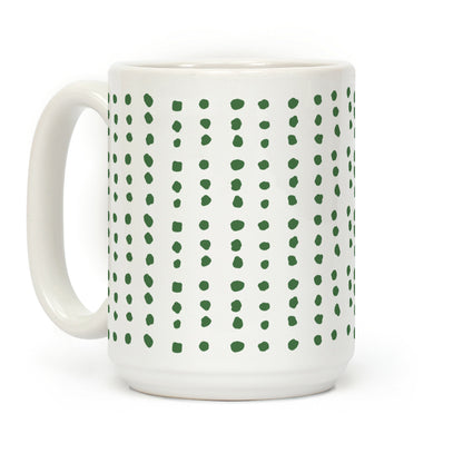 Polka Dot Chive Minimalist Boho Pattern Coffee Mug