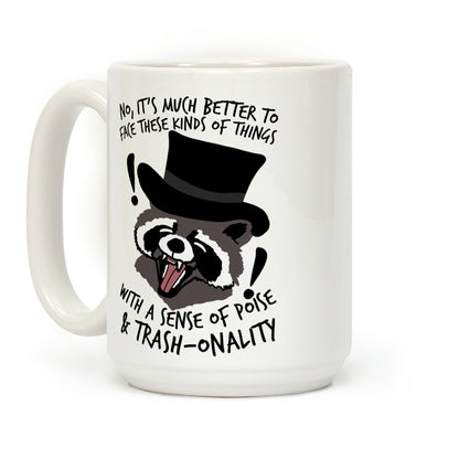 Trash-onality Emo Raccoon Coffee Mug
