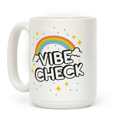 Vibe Check Rainbow Coffee Mug