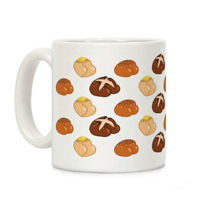 Butt Buns Pattern Coffee Mug