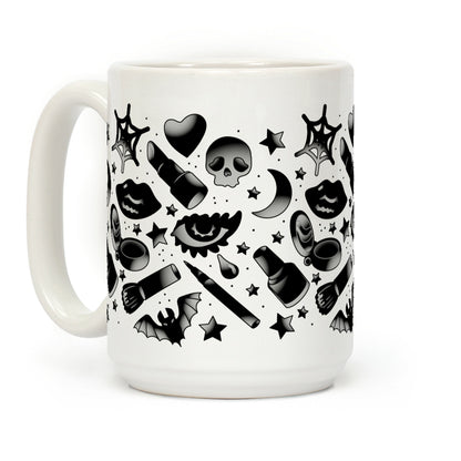 Goth Makeup Pattern Coffee Mug