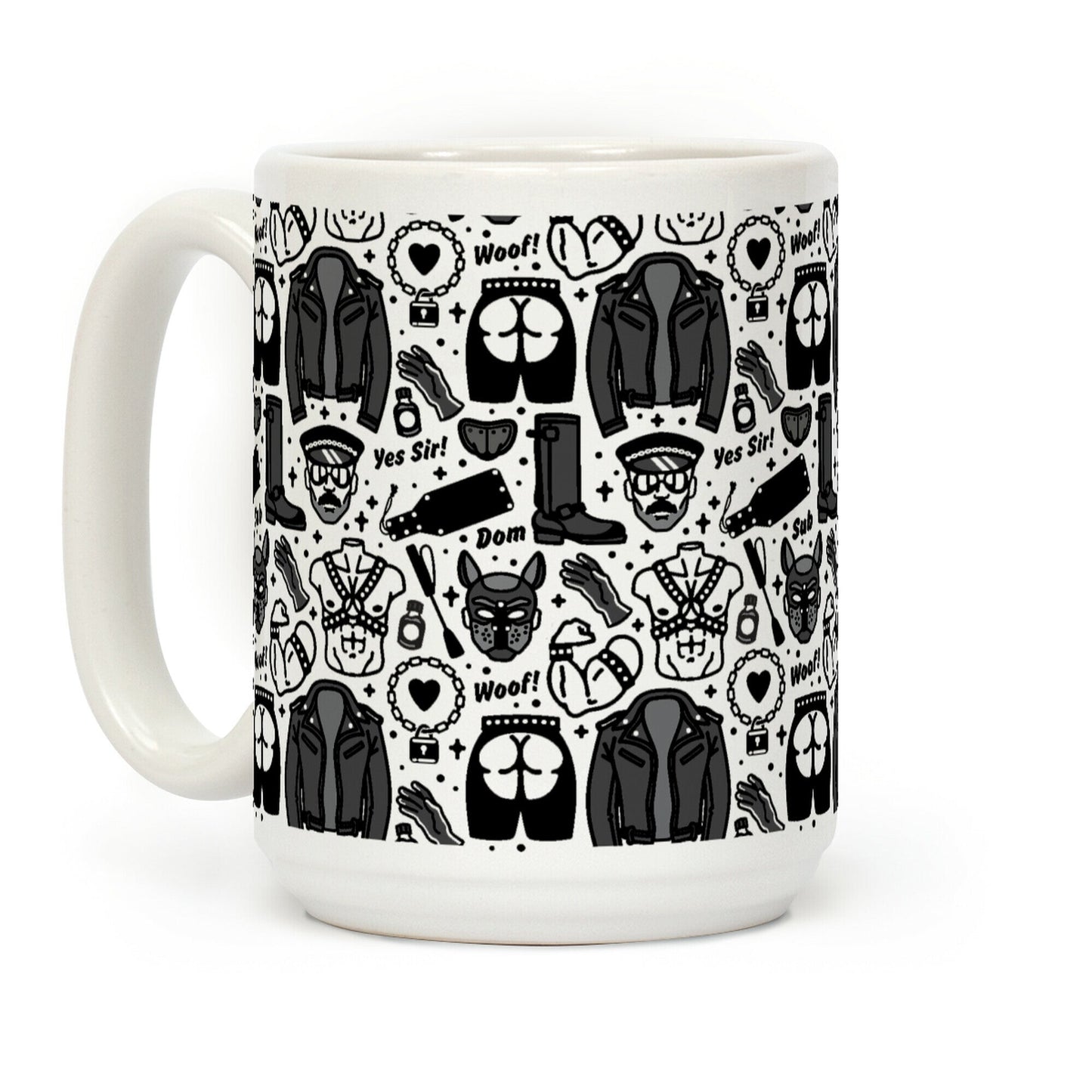 Leather Daddy Pattern Coffee Mug