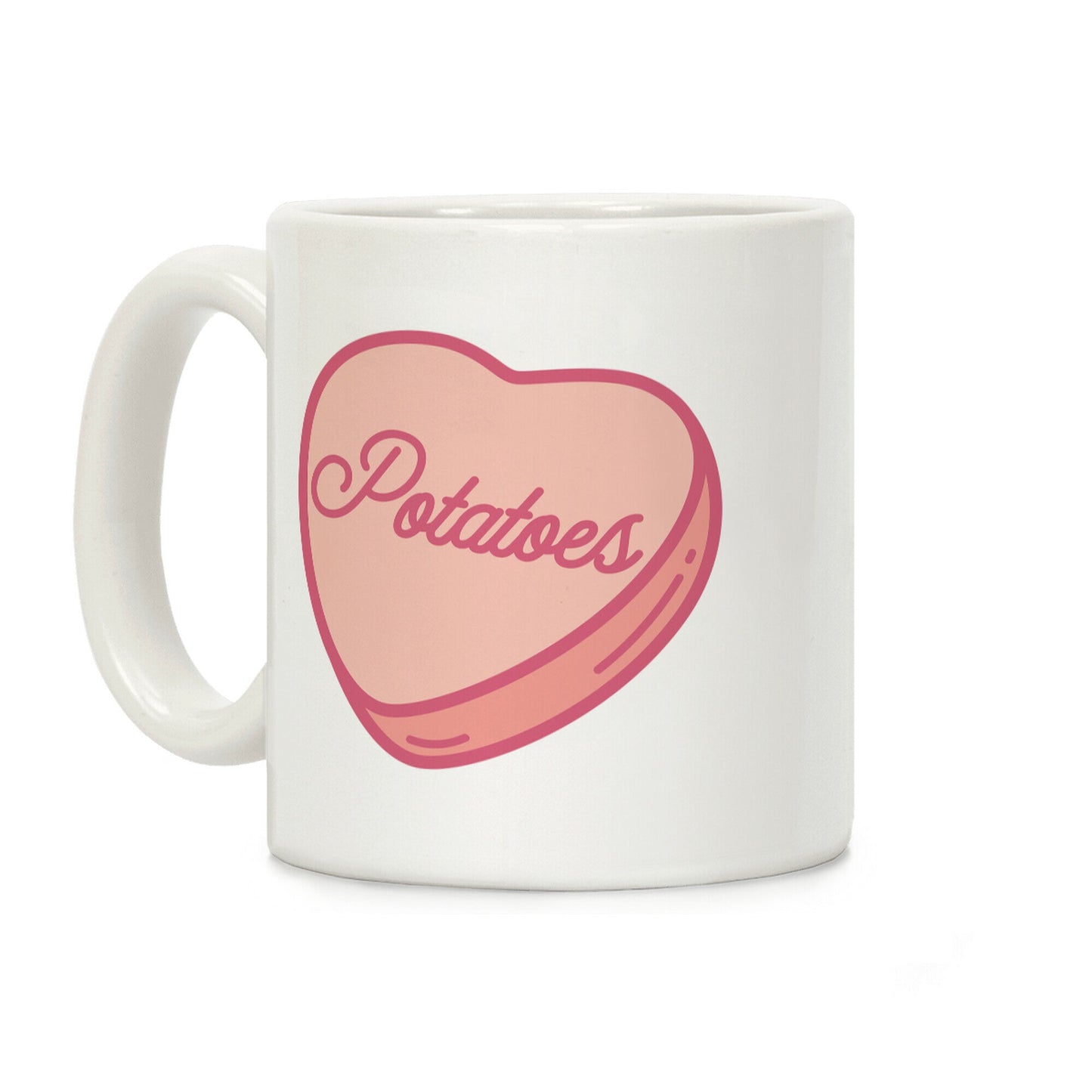 Potatoes Candy Heart Coffee Mug