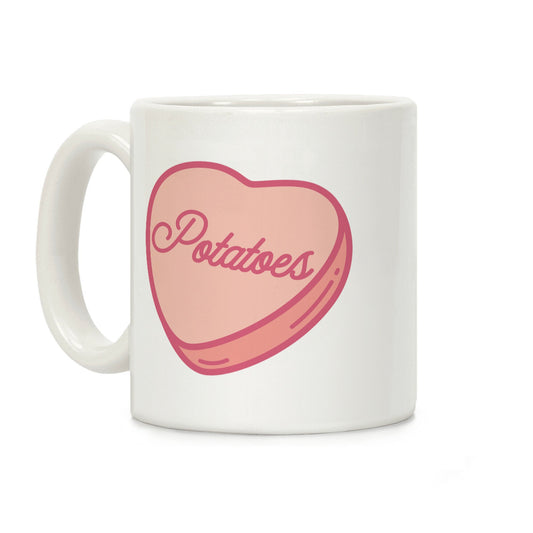 Potatoes Candy Heart Coffee Mug