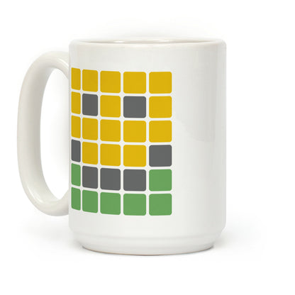 Wordle Pixel Smile Coffee Mug