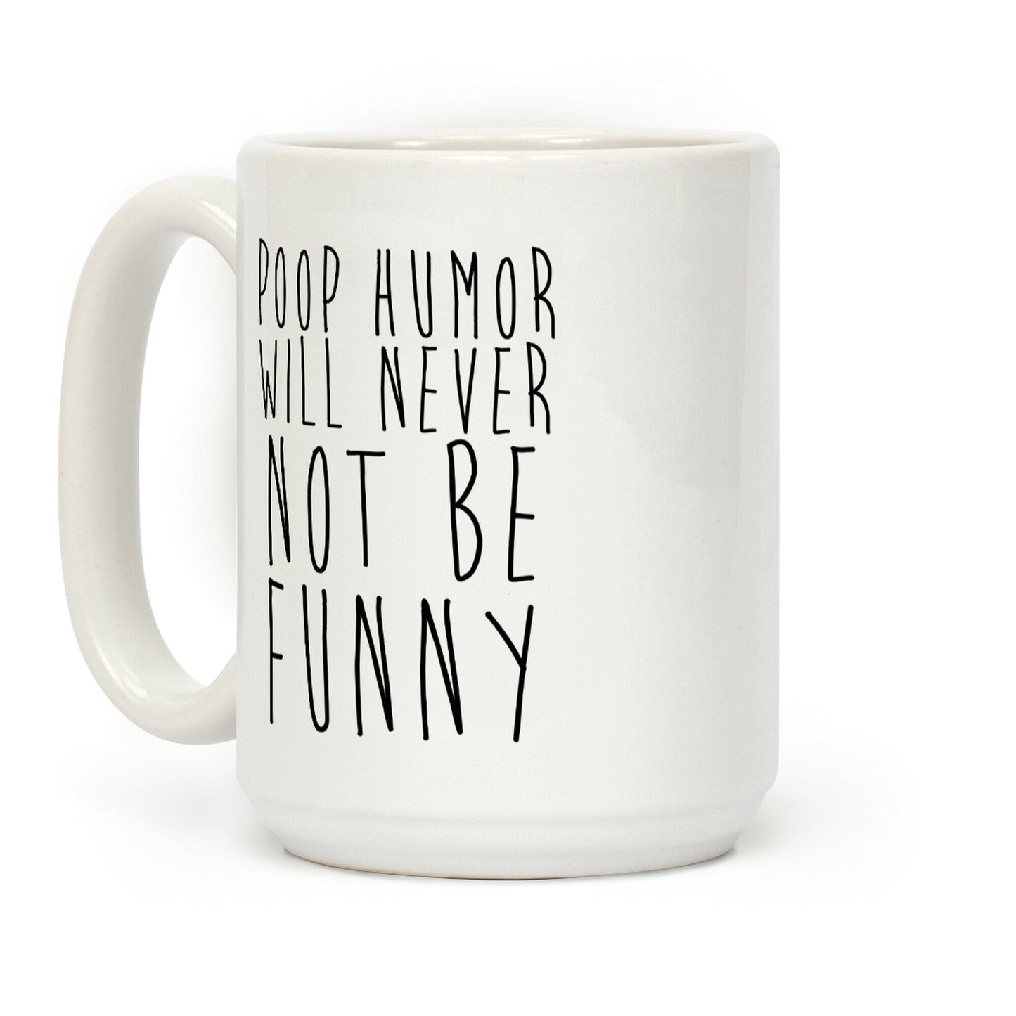 Poop Humor Will Never Not be Funny Coffee Mug