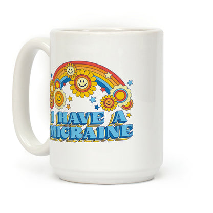 I Have a Migraine Retro Rainbow Coffee Mug