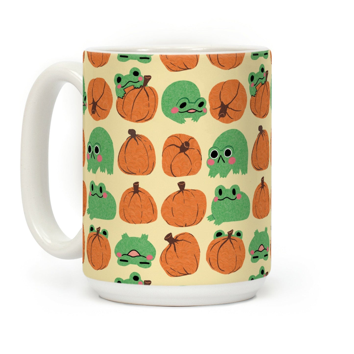 Pumpkins Frogs Coffee Mug