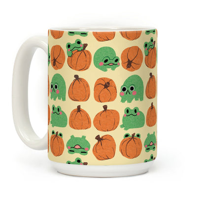 Pumpkins Frogs Coffee Mug