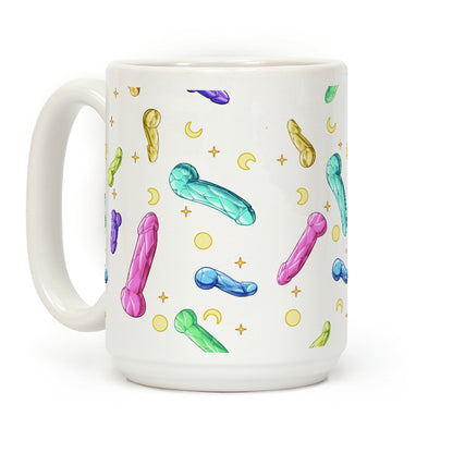 Penis Crystal Pattern Coffee Mug