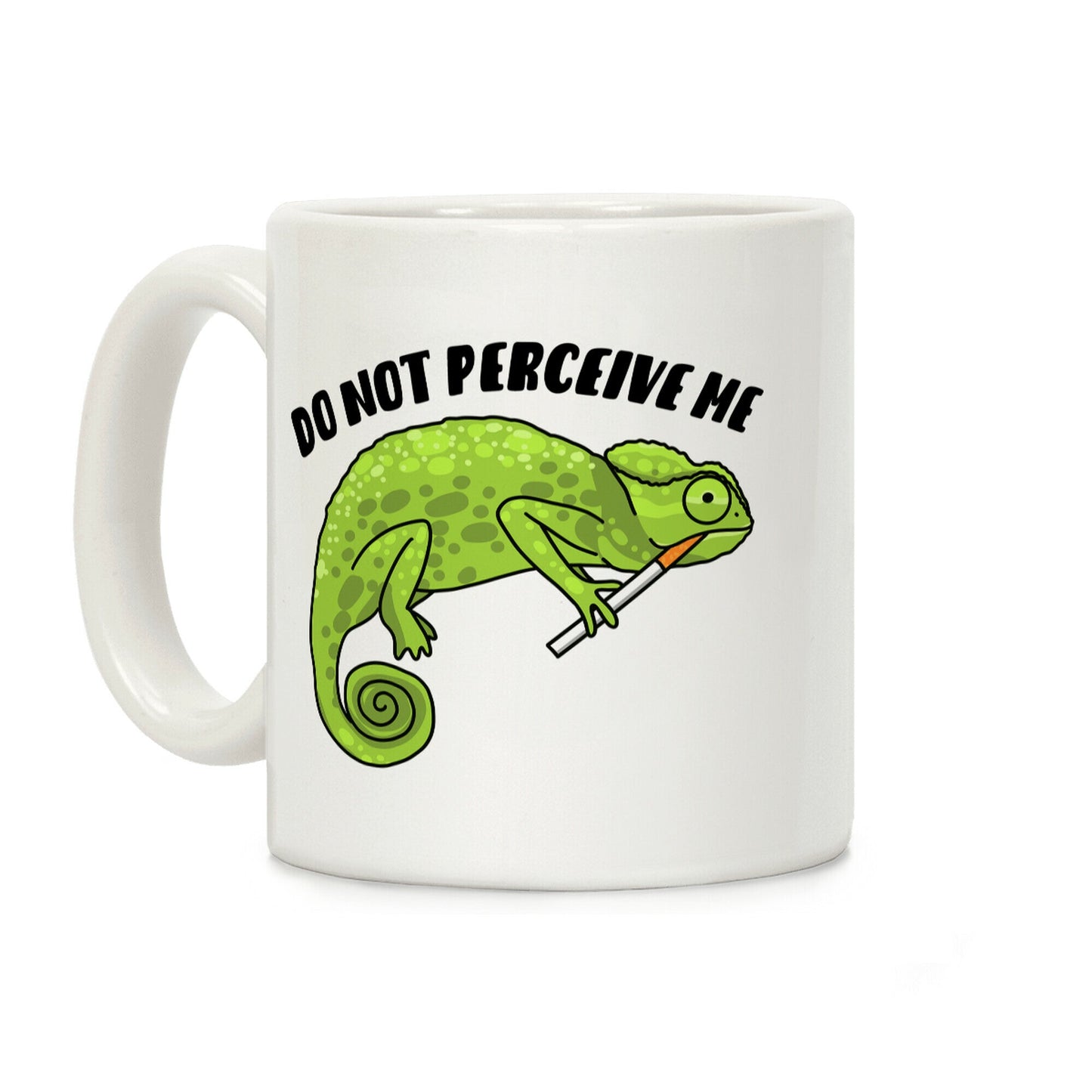 Do Not Perceive Me Chameleon Coffee Mug