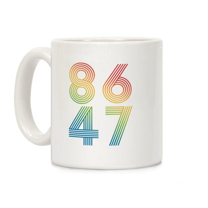 8647 Anti Trump Rainbow Coffee Mug