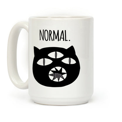 Completely Normal (Kuro cat) Coffee Mug