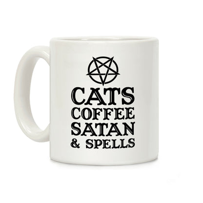 Cats Coffee Satan & Spells Coffee Mug