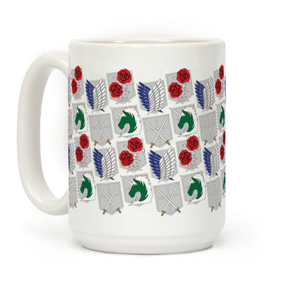 Attack On Titan Insignias Coffee Mug