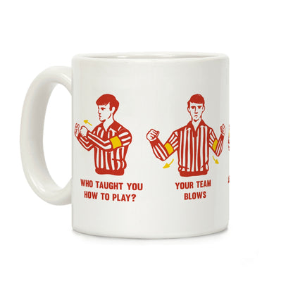 Funny Referee Hand Signals Coffee Mug