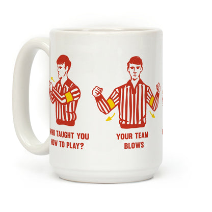 Funny Referee Hand Signals Coffee Mug