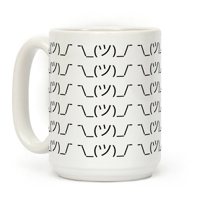 Emoticon Shrugs Coffee Mug