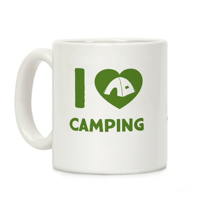 I Heart Camping Coffee Mug