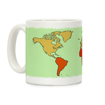 Wanderlust World Map Coffee Mug