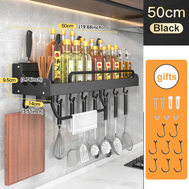 Shelf Wall-Mounted Spice Racks