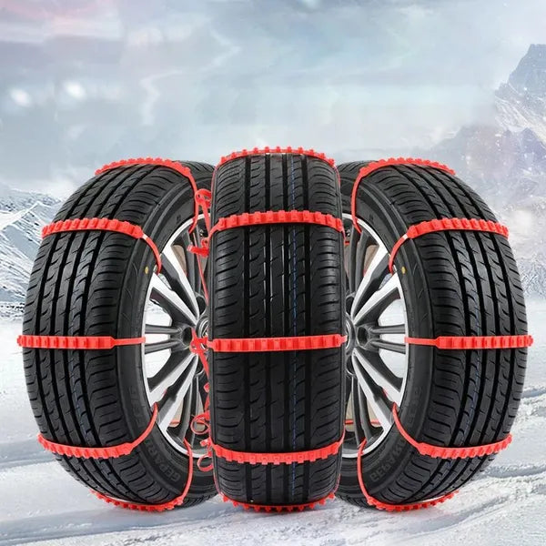 Universal Snow Chains For Car Tires - Anti-Slip And Multi-Purpose