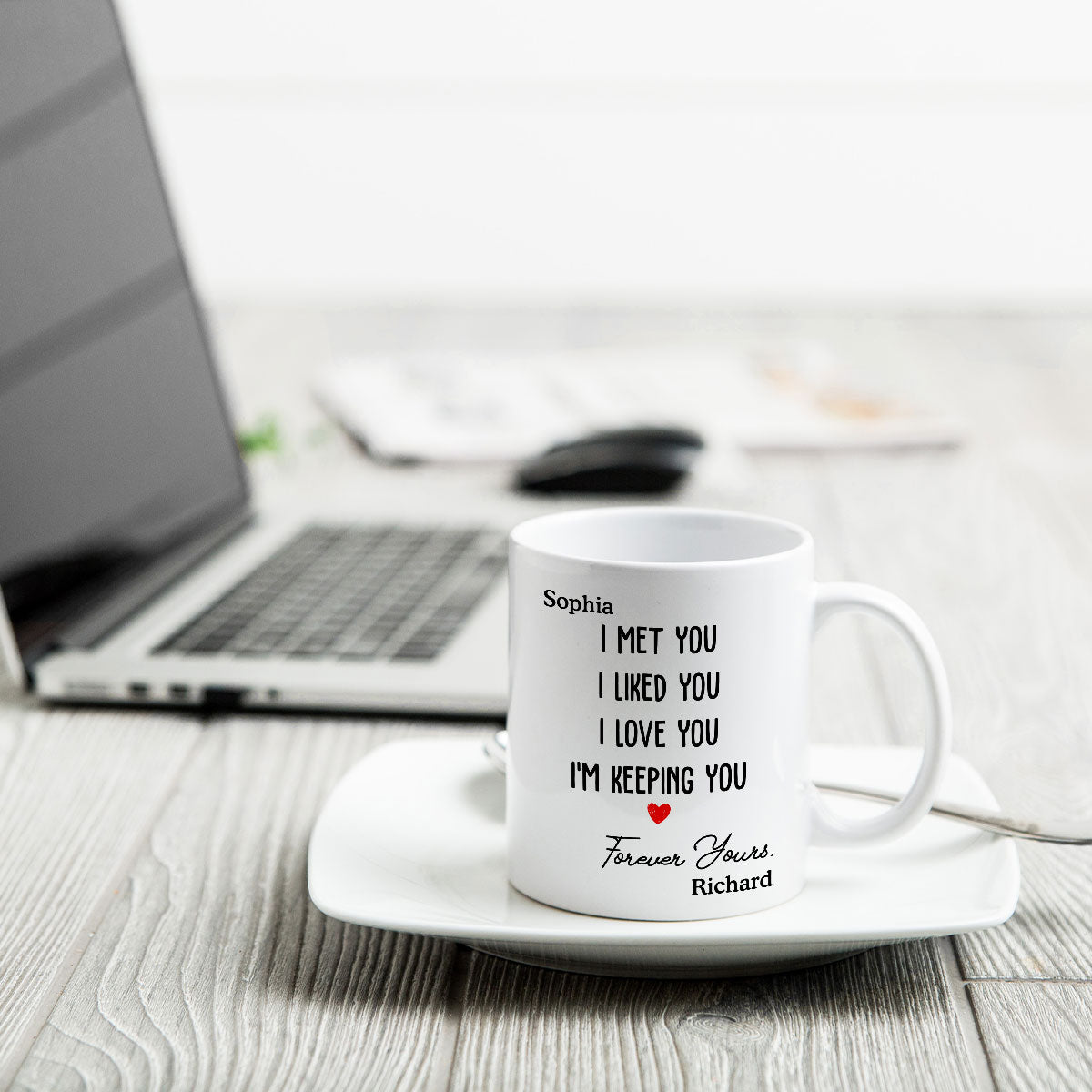 Forever Yours Couple Anniversary Gift Personalized Mug