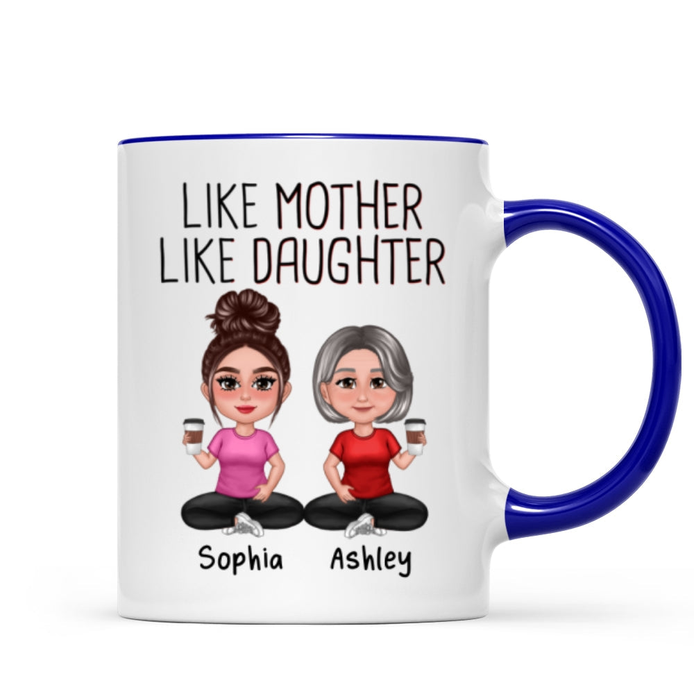 Like Mother Like Daughters Pretty Doll Personalized Mug