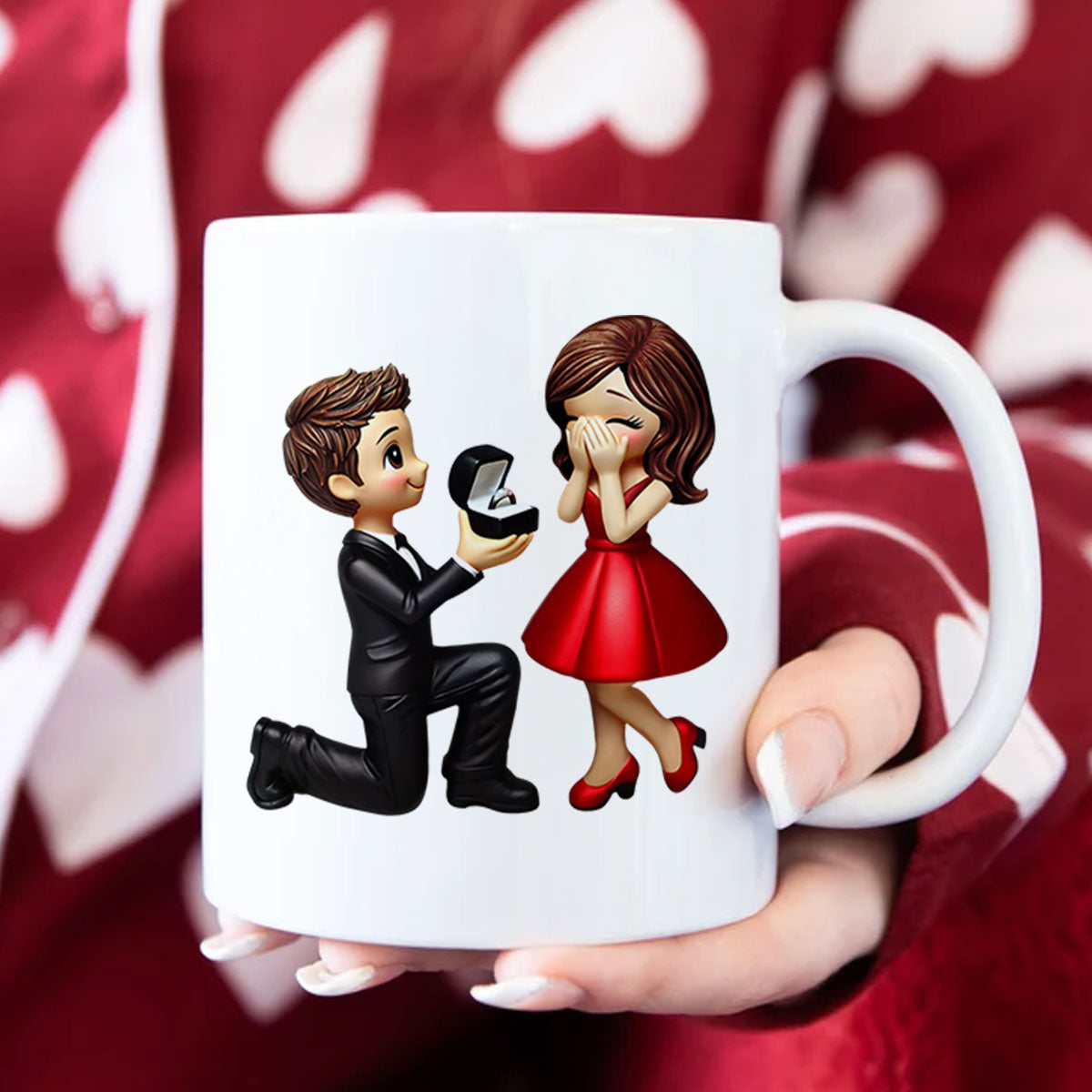 Personalized Mr Mrs Coffee Mug, Marriage Proposal Personalized Engagement Gift for him, Gift for her