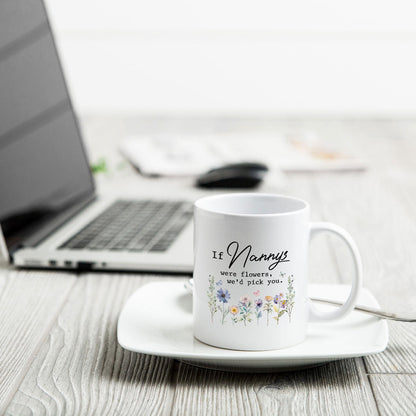 If Grandmas Were Flowers I'd Pick You Gift For Grandma Personalized Mug