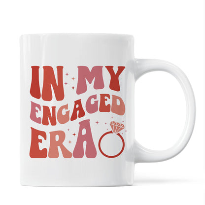 In My Engaged Era Couple Proposal Engagement Gift Future Bride Gift Ideas, Bridal Shower Gift for Her, Bride Mug Wedding Gift for Friend Newly Engaged Personalized Mug