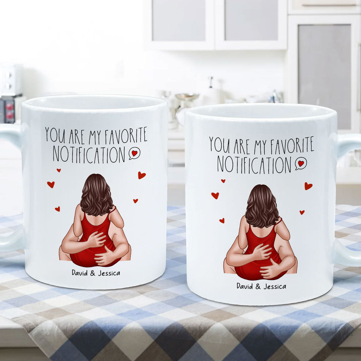 You Are My Favorite Notification Valentine's Couple Personalized Mug